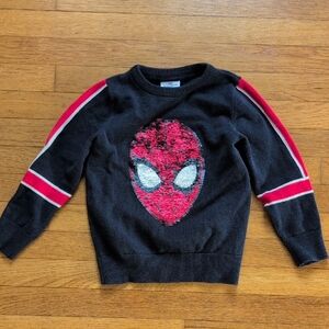 Spider-Man Kids Black and Red Sweater